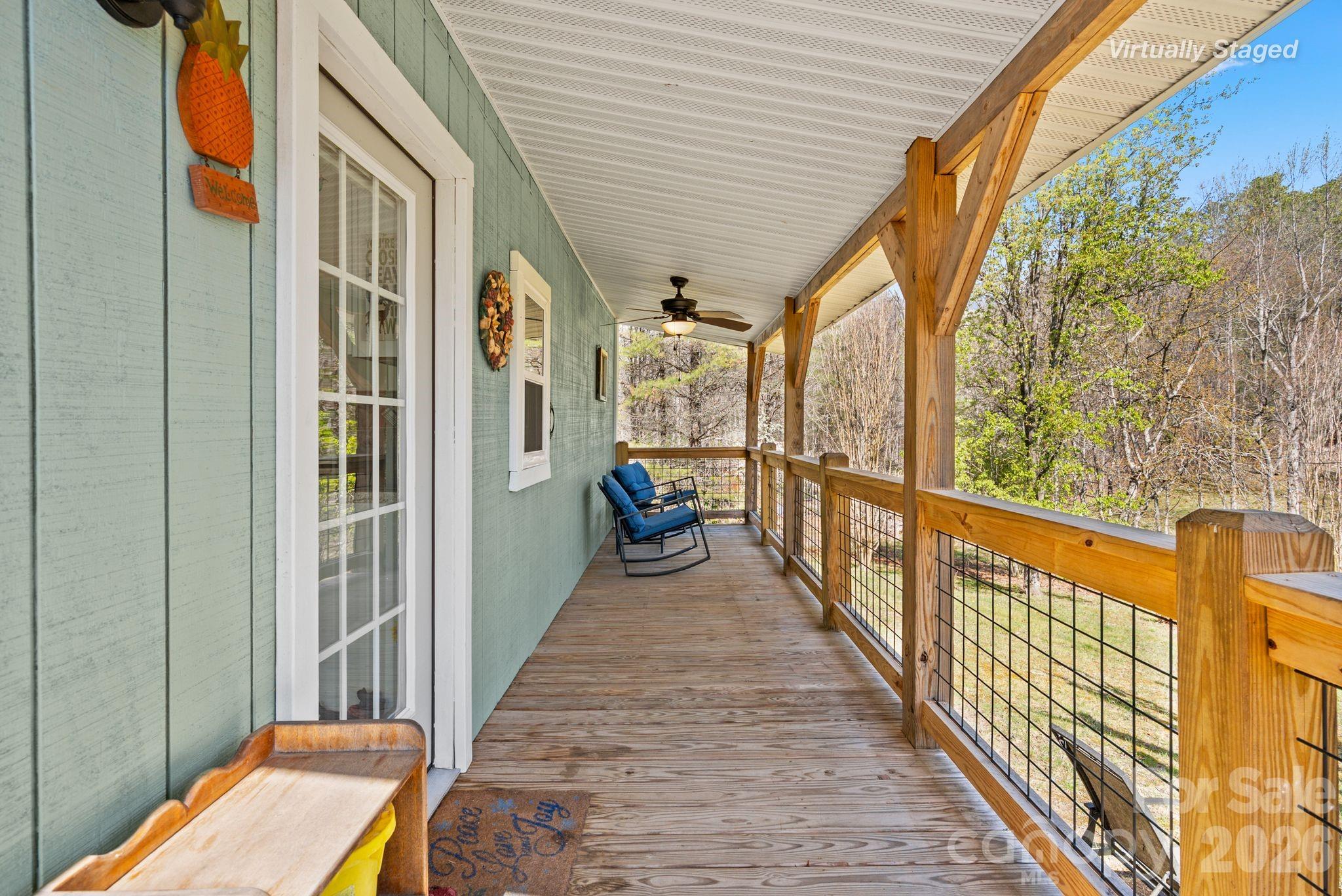 54 South Kimiko Lane Balsam Grove, NC 28708 - Photo 3 of 46 a view of a balcony