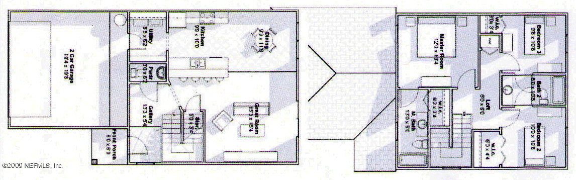 1746 Carter Road St. Augustine, FL 32084 - Photo 2 of 2 Floor Plan