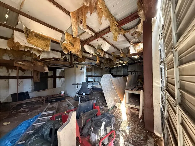 a view of storage and utility room