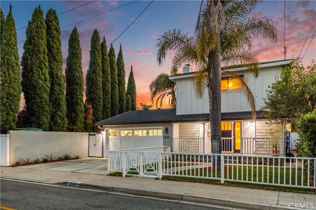 a view of a house with a street