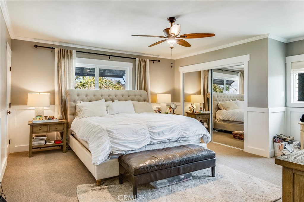 2505 Vail Avenue Redondo Beach, CA 90278 - Photo 26 of 41 a bedroom with a bed and ceiling fan