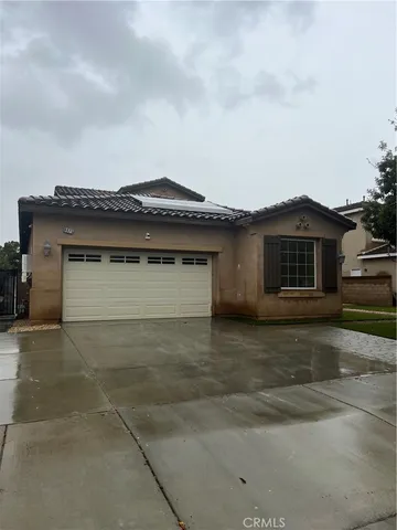 a front view of a house