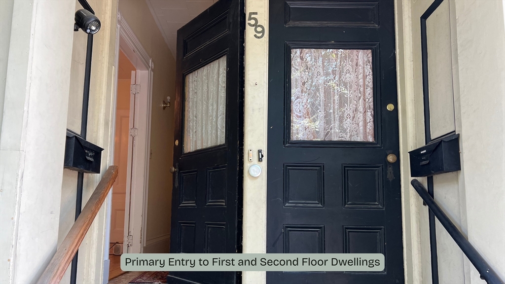 59 Washington Street Boston, MA 02129 - Photo 4 of 15 a view of an entryway