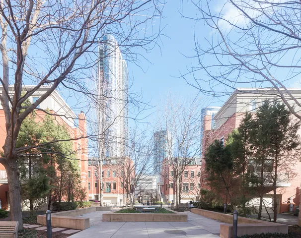 a fire hydrant in front of a building