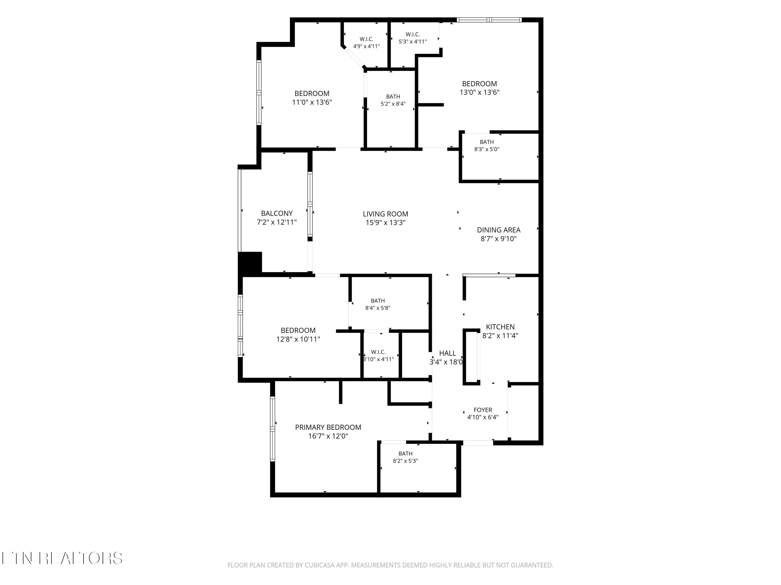 3720 Spruce Ridge Way, Unit 2222 Knoxville, TN 37920 - Photo 35 of 35 2D Floor Plan for 3720 Spruce Ridge Way