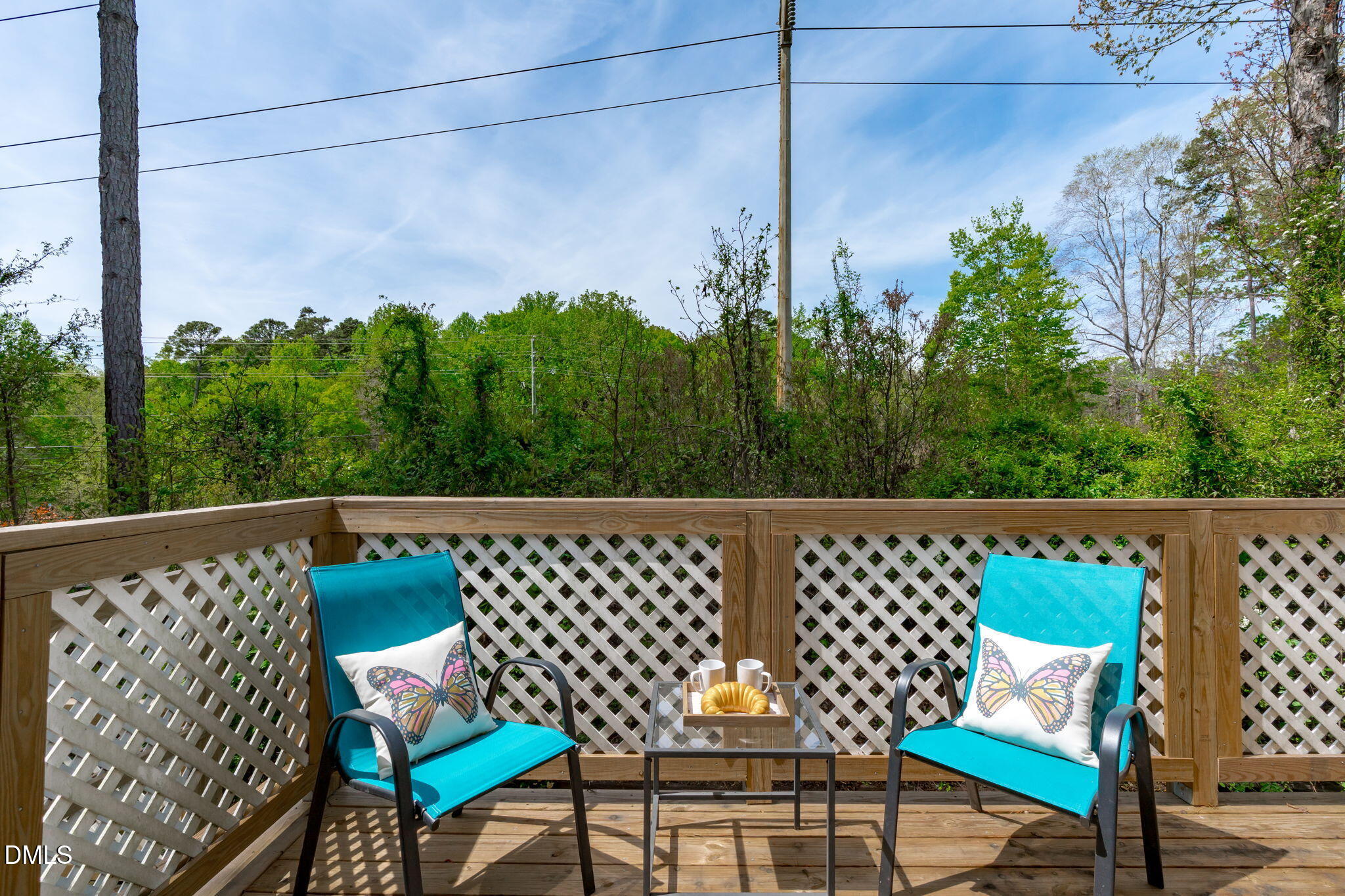 203 Oak Hollow Court Raleigh, NC 27613 - Photo 31 of 37 a view of a bench in the roof deck