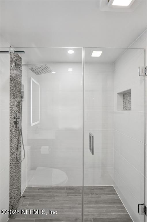 5851 Camino Del Sol, Unit 305 Boca Raton, FL 33433 - Photo 23 of 47 a bathroom with a shower