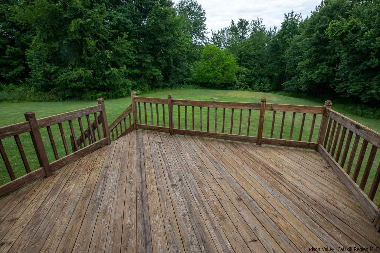 144 Burnt Meadows Road Gardiner, NY 12525 - Photo 10 of 31 a view of deck with wooden floor and fence