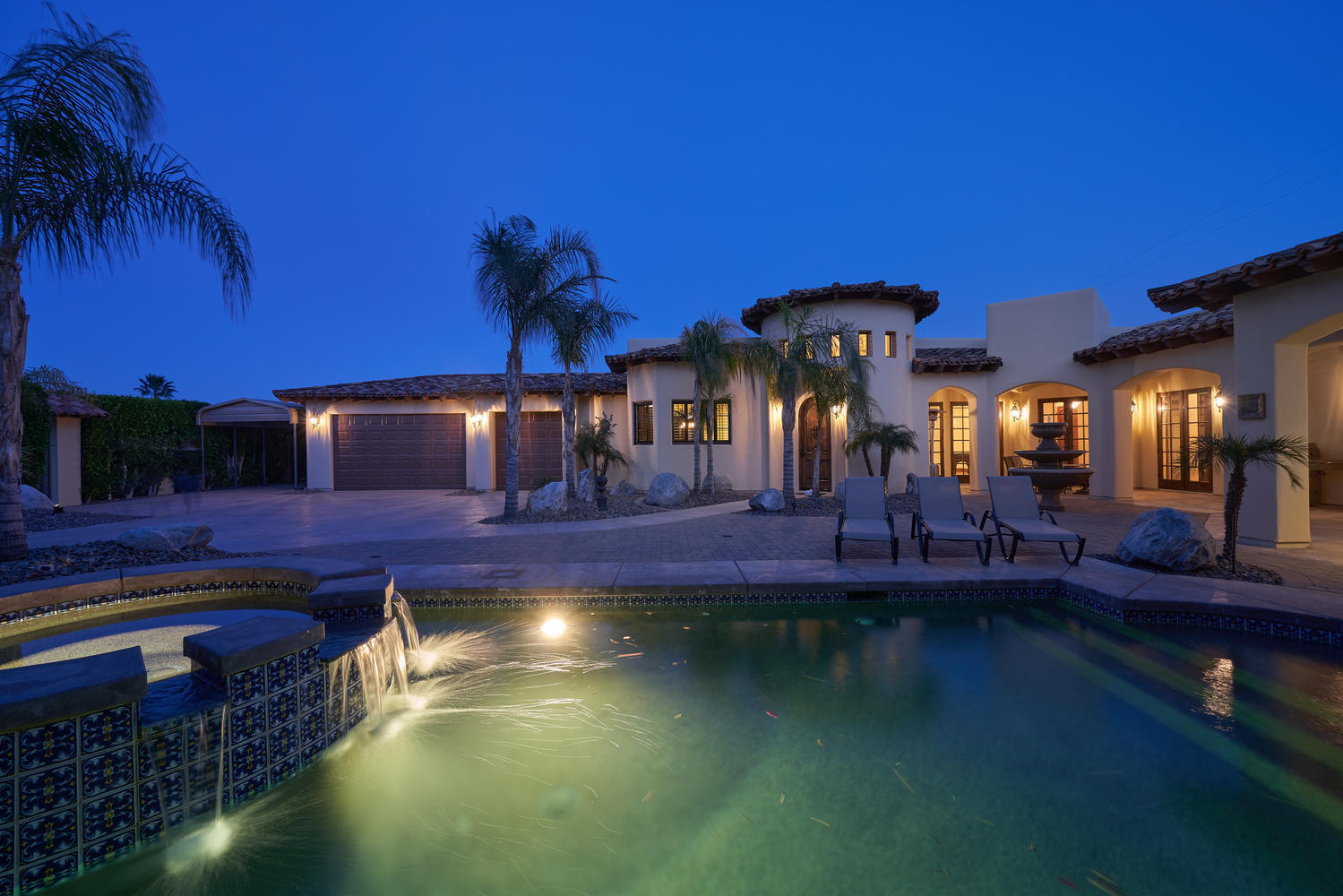 695 West Racquet Club Road Palm Springs, CA 92262 - Photo 5 of 50 a view of swimming pool with outdoor seating