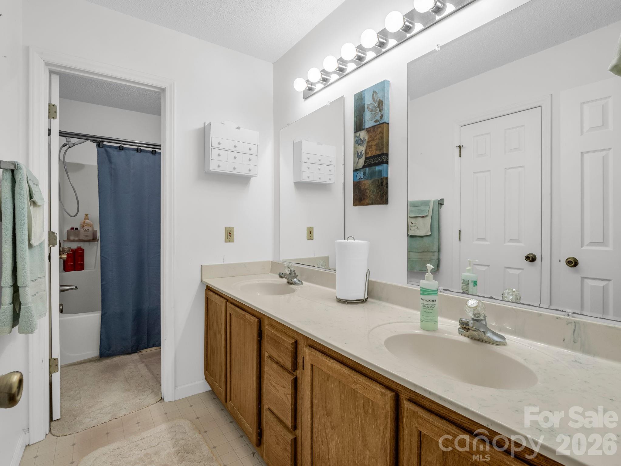 308 Frog Hollow Road Rutherfordton, NC 28139 - Photo 20 of 26 a bathroom with a granite countertop sink and a mirror