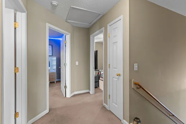 a view of a hallway with a elevator