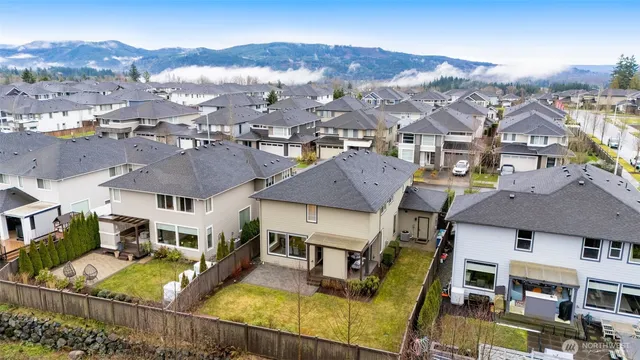 an aerial view of multiple houses