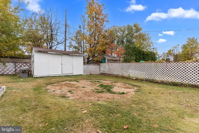 a backyard of a house