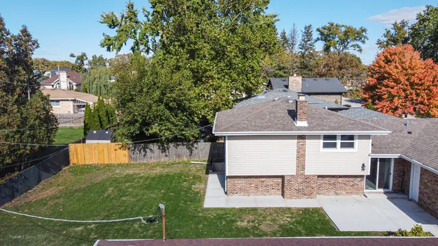 a view of a house with garden