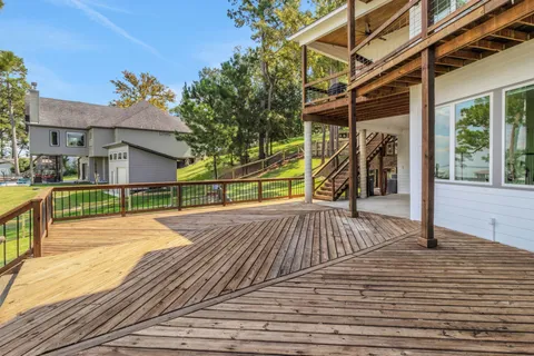 a view of a house with wooden floor