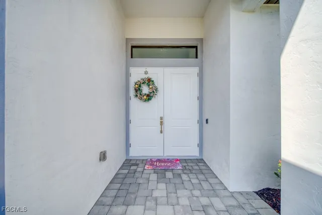 a view of an entryway door