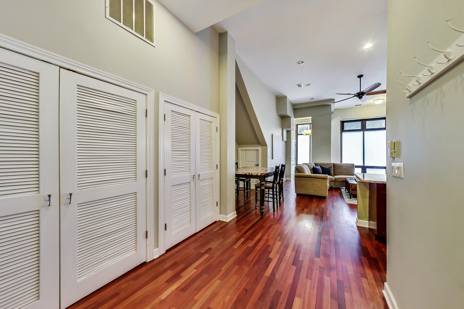 2122 West Rice Street, Unit 1 Chicago, IL 60622 - Photo 14 of 22 an entryway and livingroom with furniture wooden floor