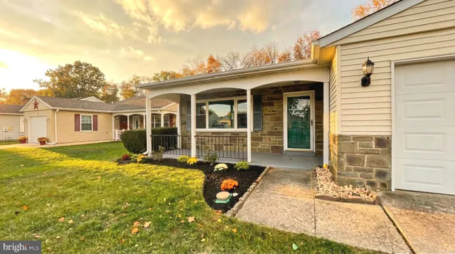 a view of a house with a patio