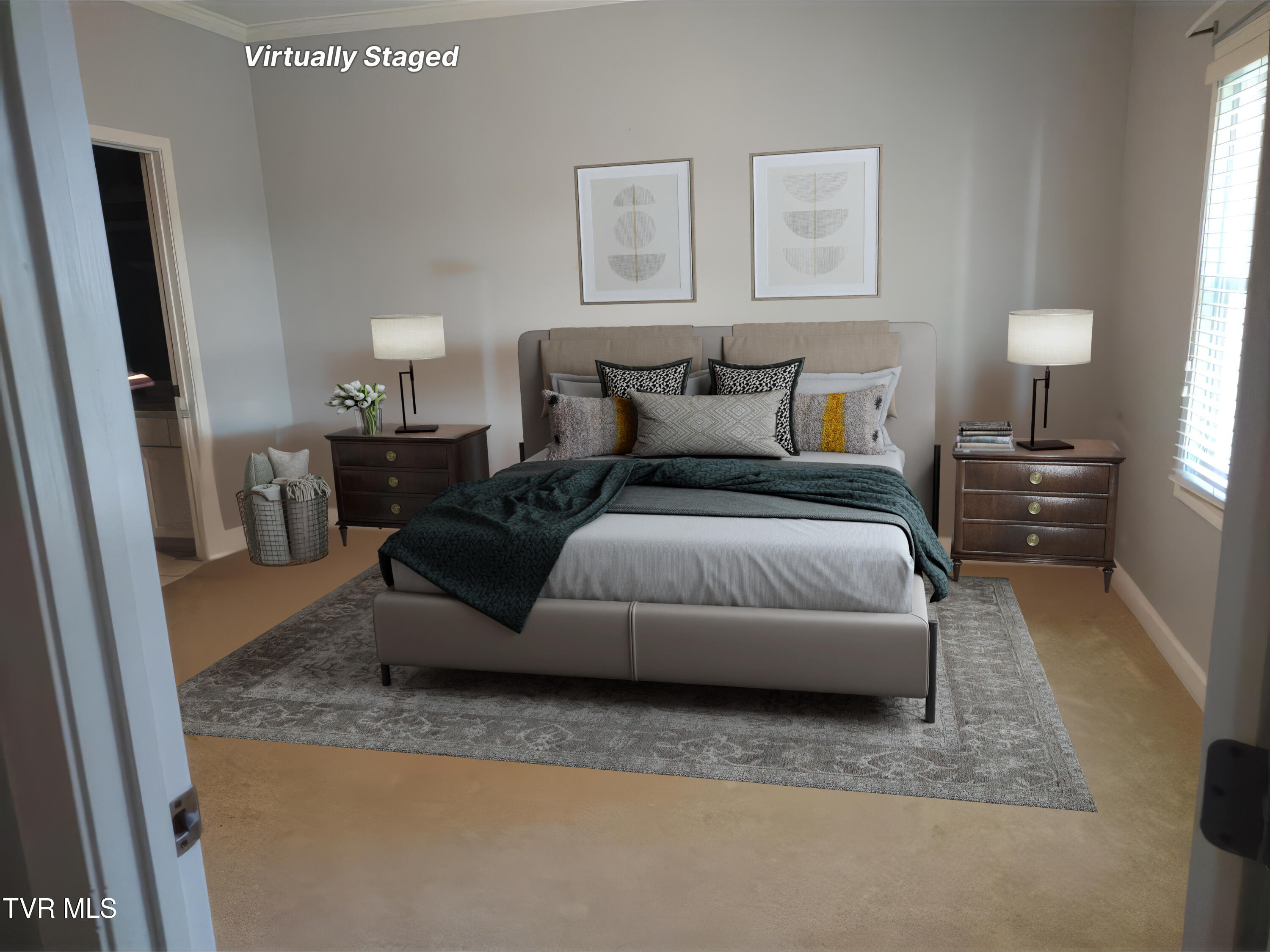 254 Regency Park, Unit 254 Greeneville, TN 37745 - Photo 16 of 36 Virtually Staged Primary Bedroom