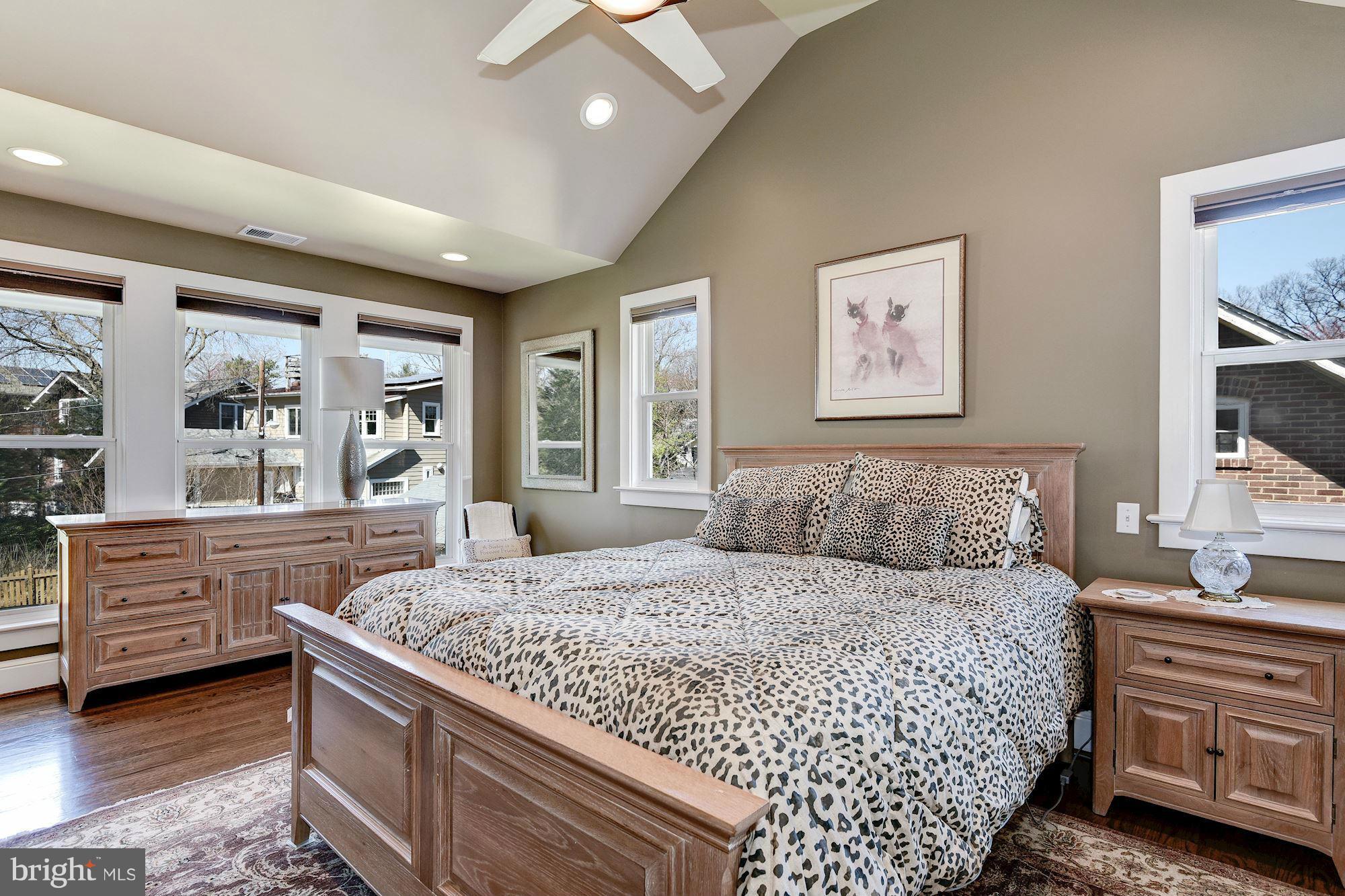 4534 Reno Road Northwest Washington, DC 20008 - Photo 13 of 25 Owner Bedroom w/ Cathedral Ceiling