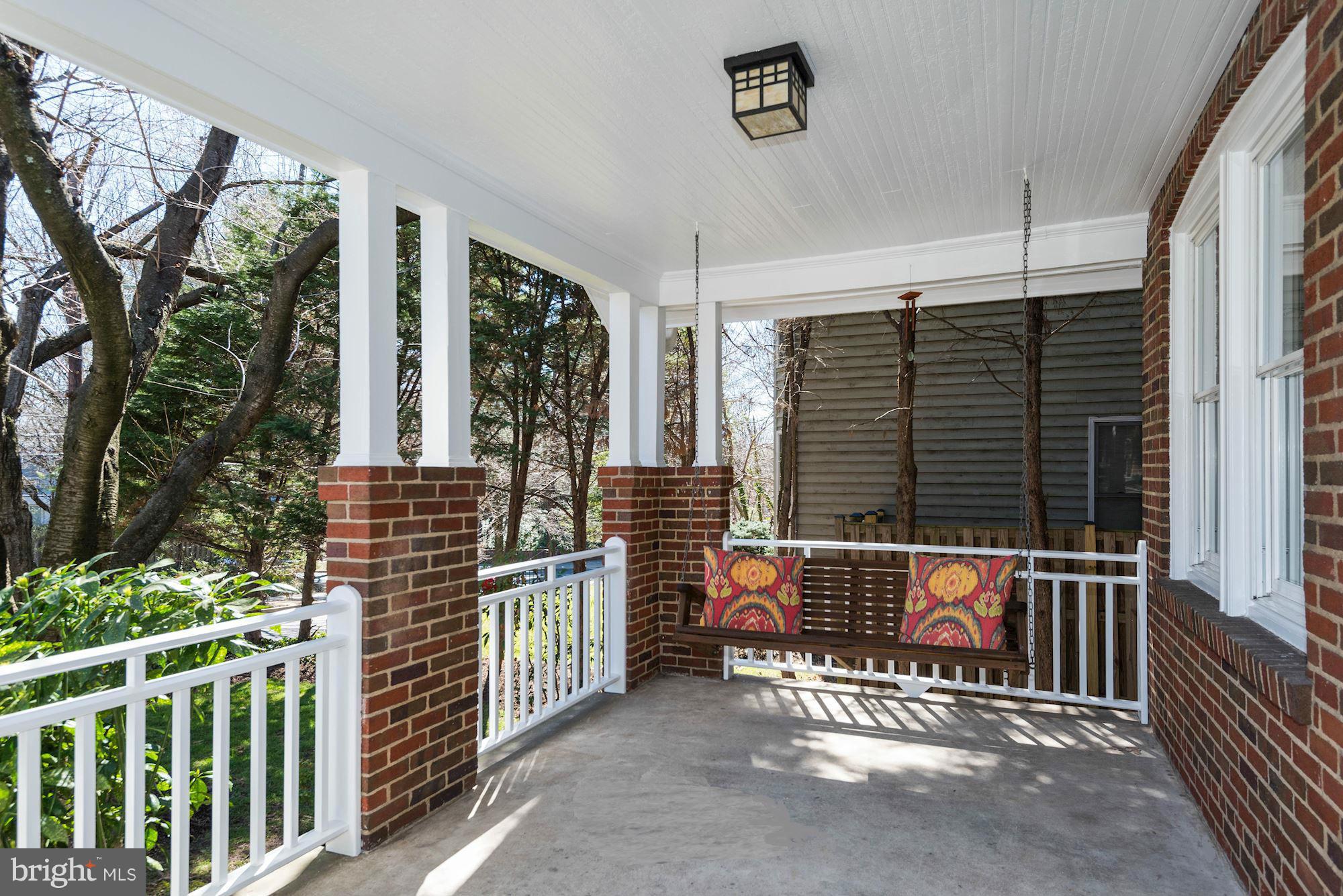 4534 Reno Road Northwest Washington, DC 20008 - Photo 3 of 25 Covered Front Porch / Swing