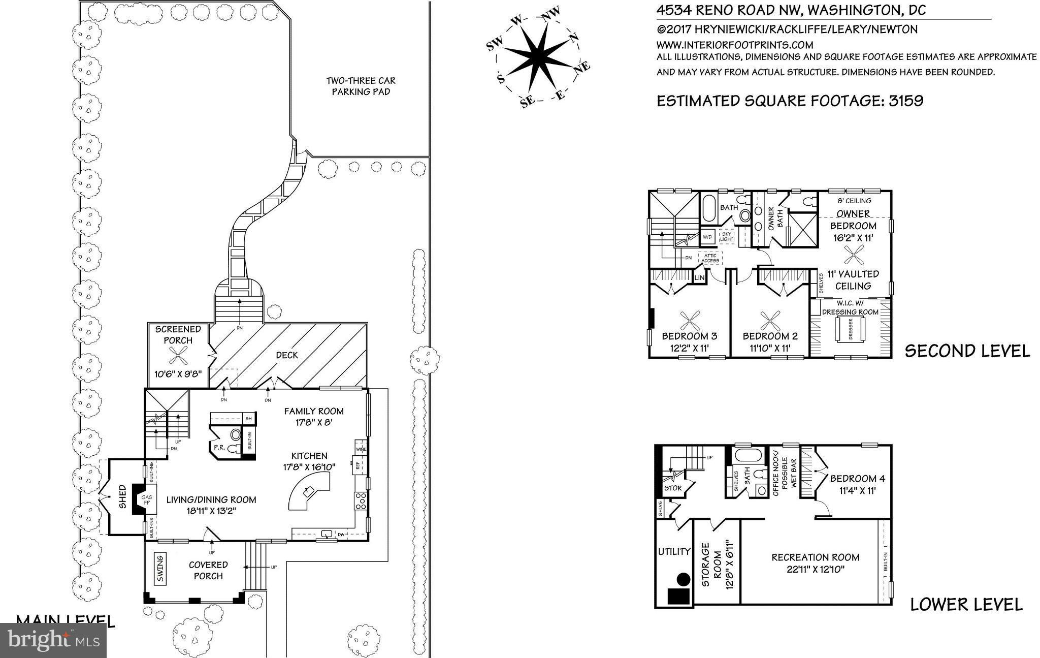4534 Reno Road Northwest Washington, DC 20008 - Photo 25 of 25 Floor Plans
