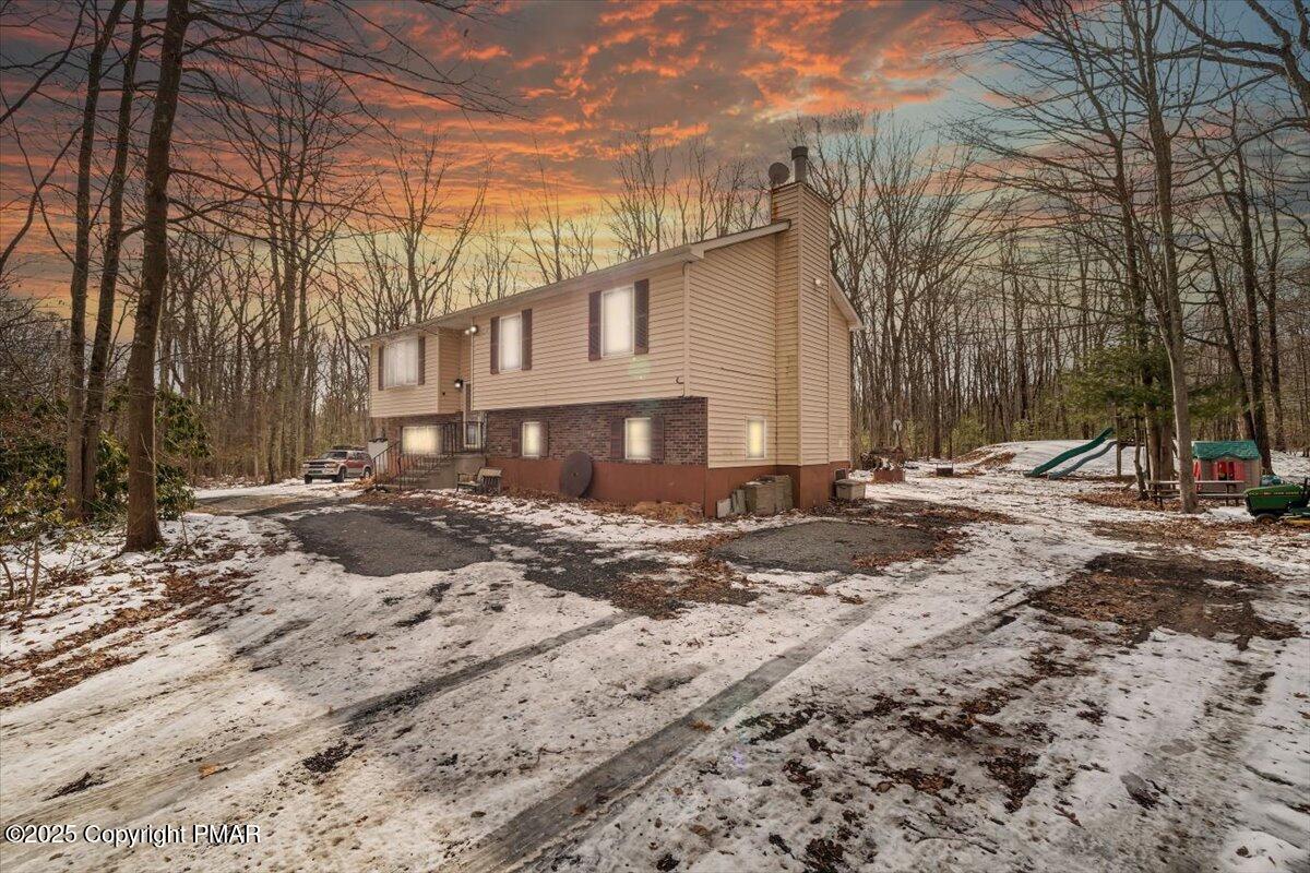 749 Dotters Corner Road Kunkletown, PA 18058 - Photo 2 of 56 749 Dotters Corner Twilight View!