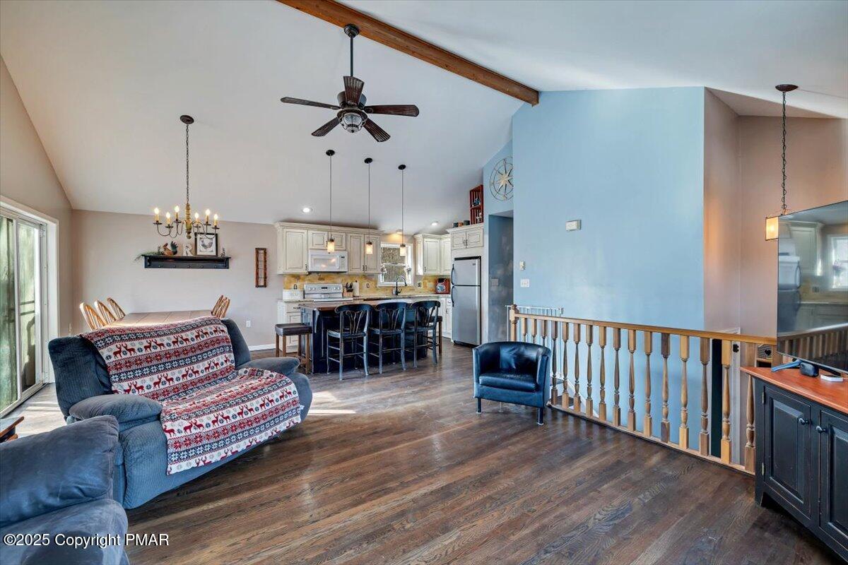 749 Dotters Corner Road Kunkletown, PA 18058 - Photo 9 of 56 Living Area w/ Cathedral Ceilings