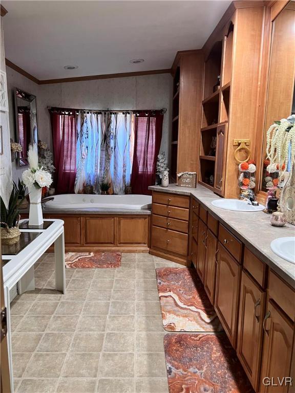 4205 Leopard Circle Orefield, PA 18069 - Photo 11 of 20 a large spacious bathroom with a tub double vanity sink and mirror