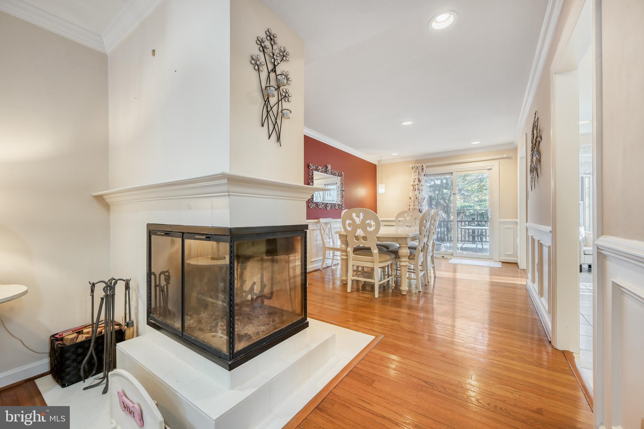 11951 Mays Chapel Road Lutherville-Timonium, MD 21093 - Photo 7 of 31 Fireplace to Dining Room