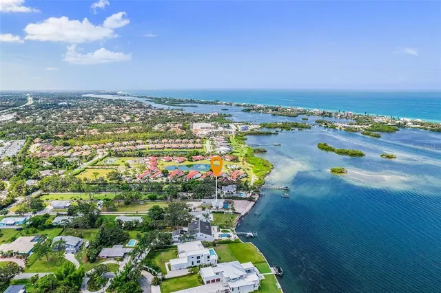 a view of an ocean and beach