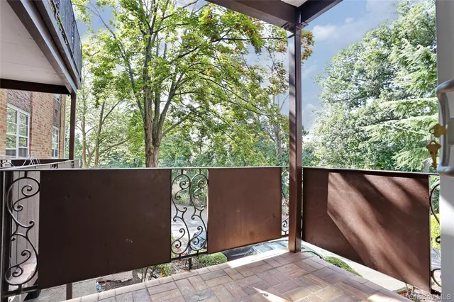 an outdoor view from a balcony