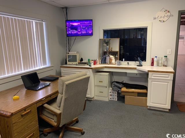 2100 Nesmith Road Nesmith, SC 29580 - Photo 30 of 37 Carpeted office featuring a paneled ceiling