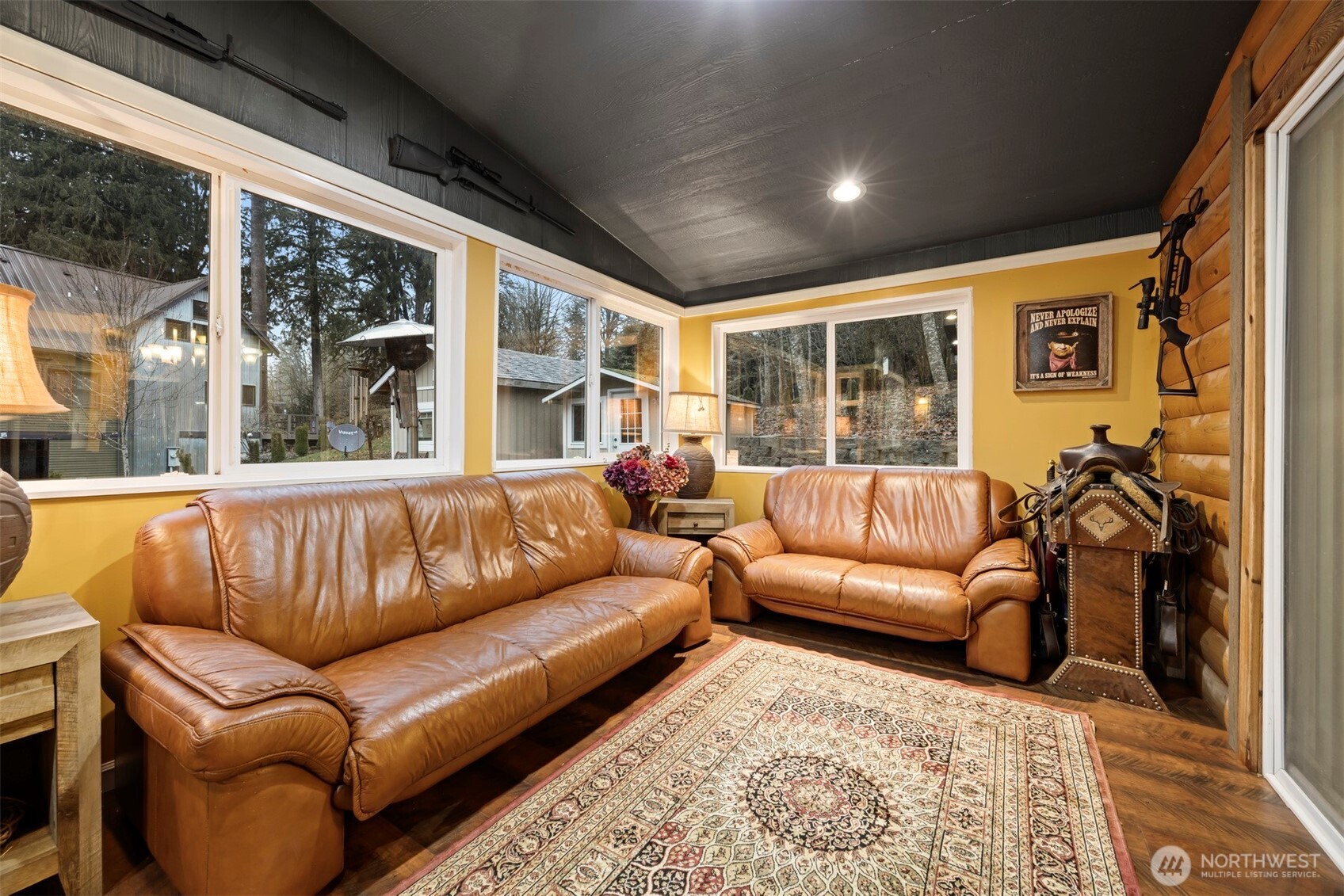 11027 Shuksan Rim Drive Deming, WA 98244 - Photo 5 of 39 a living room with furniture and a large window