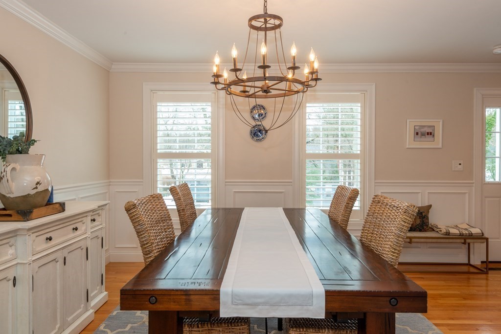 17 Pine Hill Road Lynnfield, MA 01940 - Photo 6 of 42 a view of a dining room with furniture window and outside view