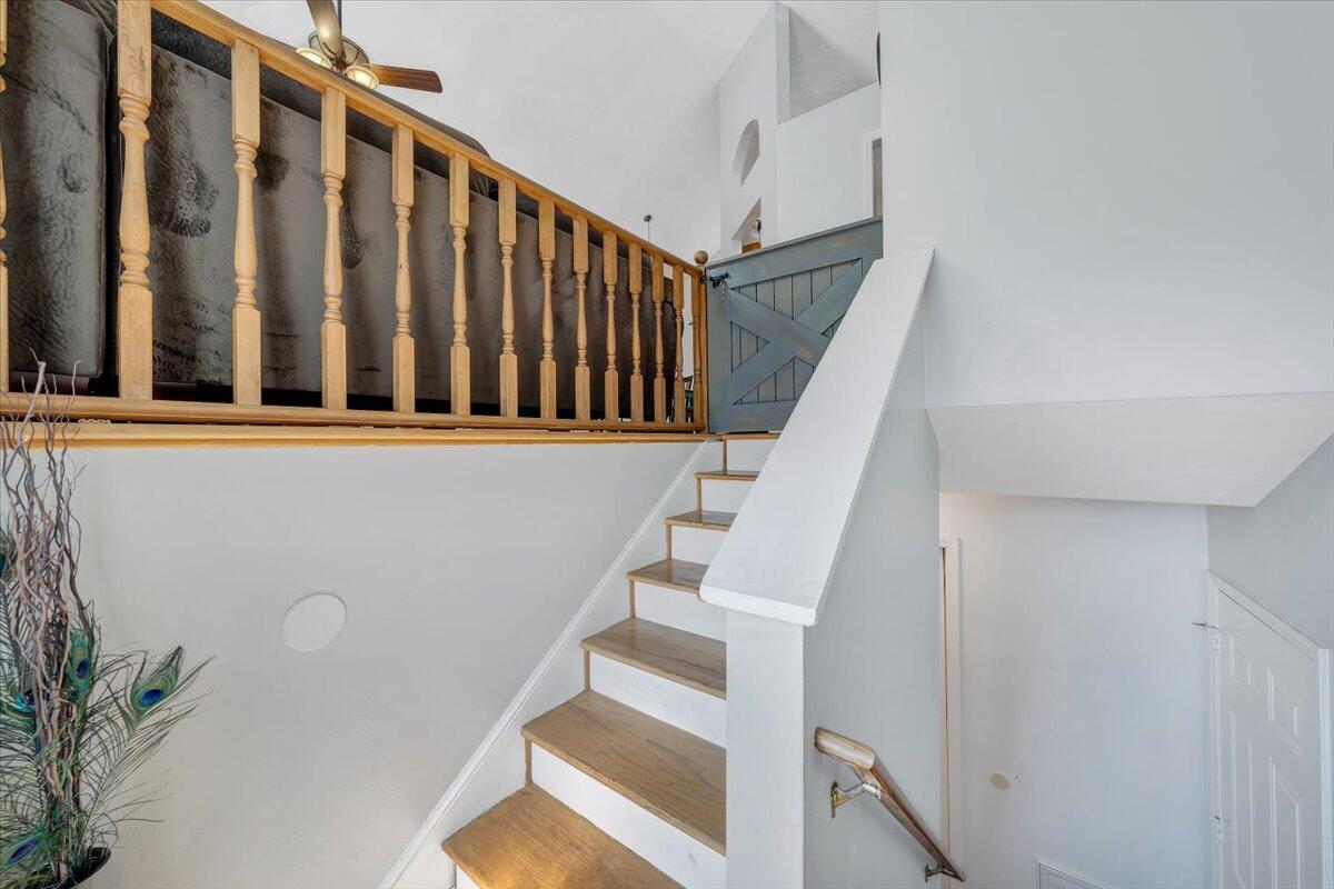 1522 Mountain View Road Vinton, VA 24179 - Photo 3 of 32 a view of staircase with lots of white walls and a window