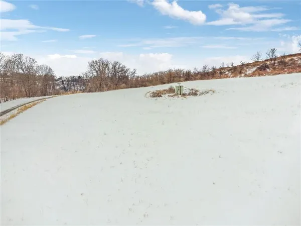 a view of a lake and mountain in the back