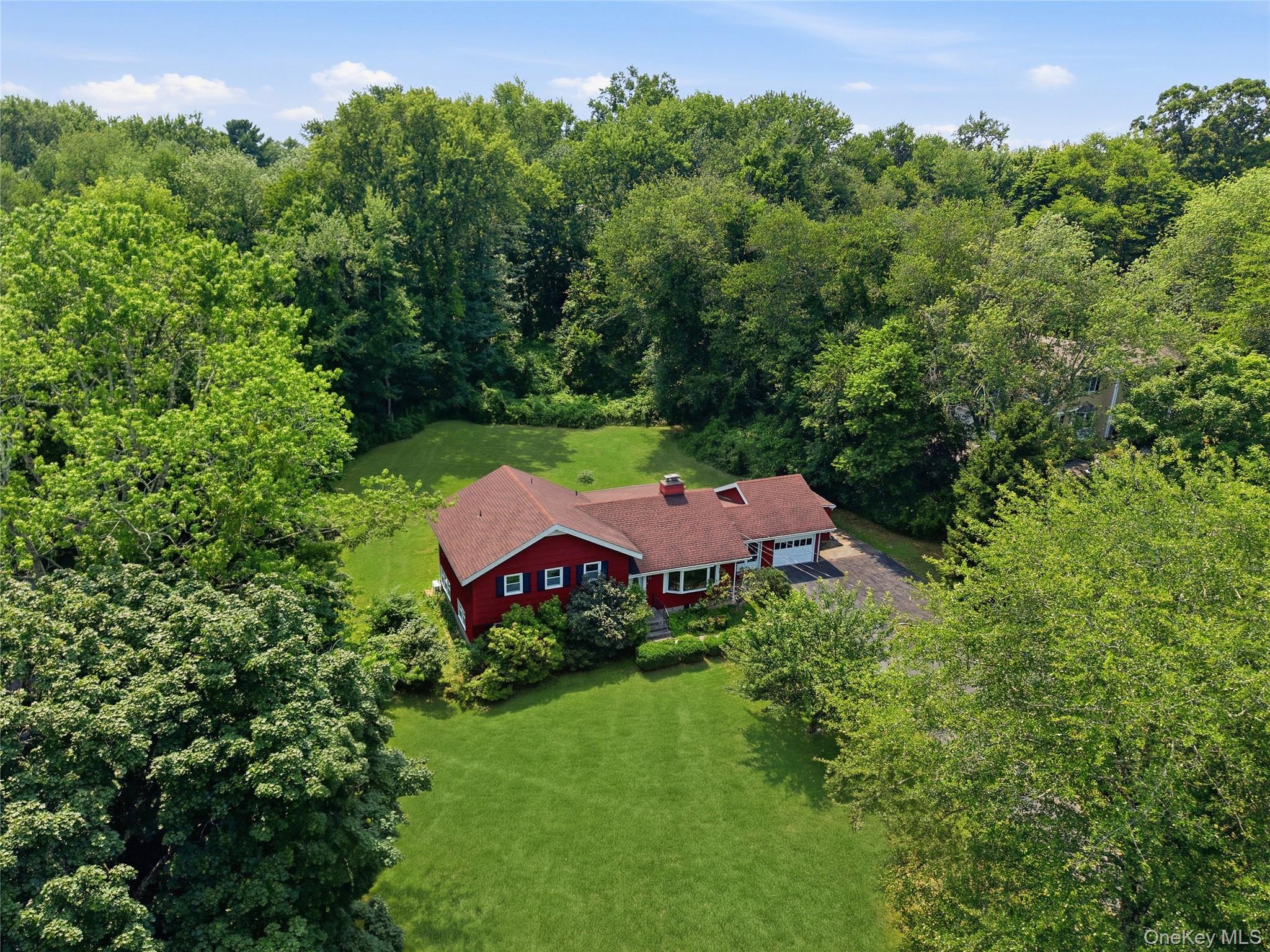 Aerial View of home and property