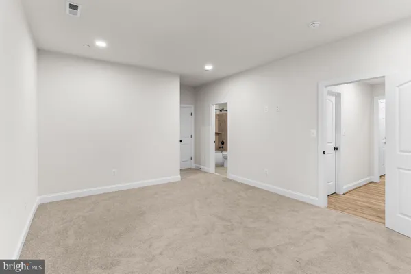 a view of an empty room