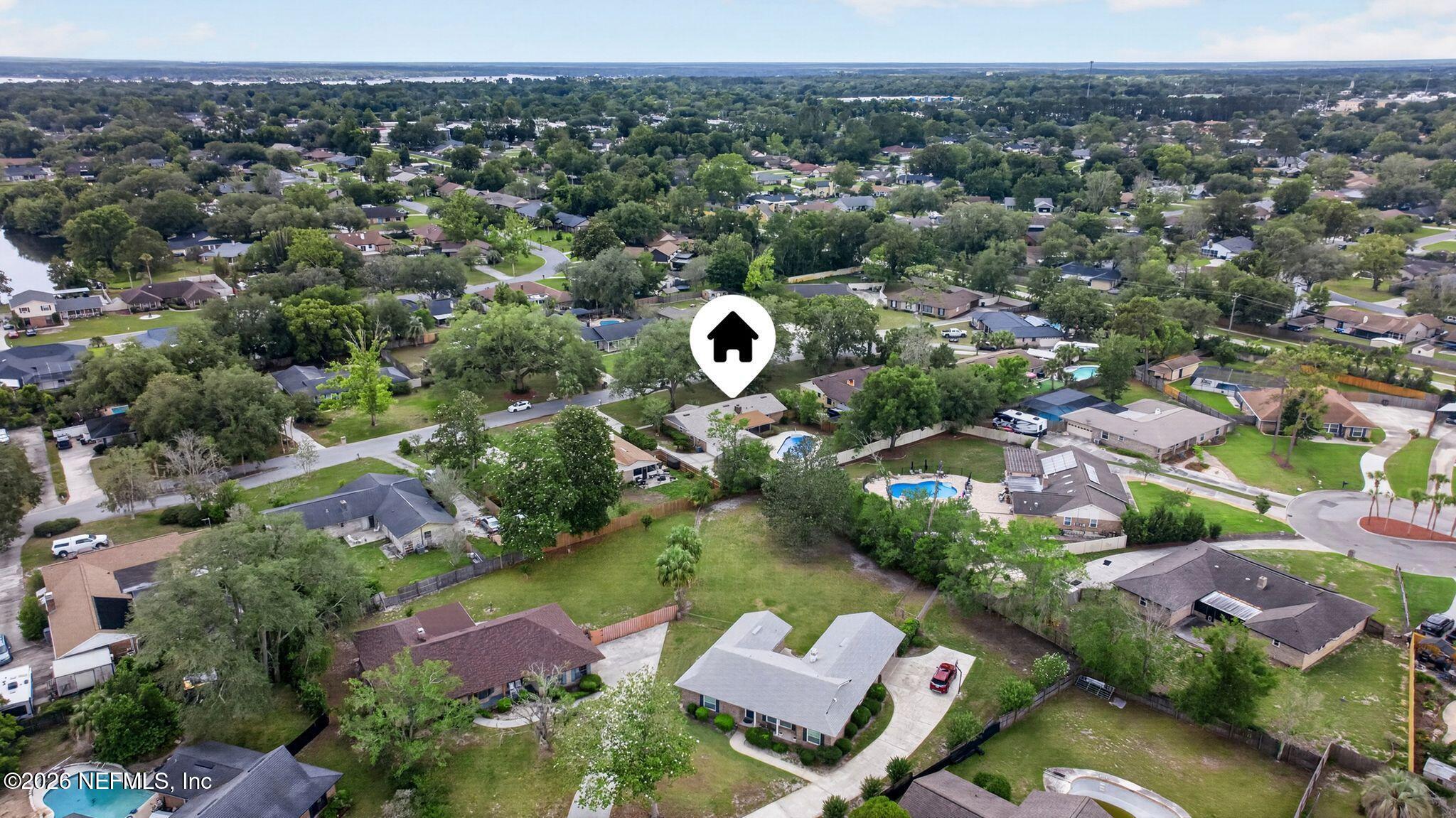 138 Ridgefield Court Orange Park, FL 32065 - Photo 64 of 64 an aerial view of a city with lots of residential buildings