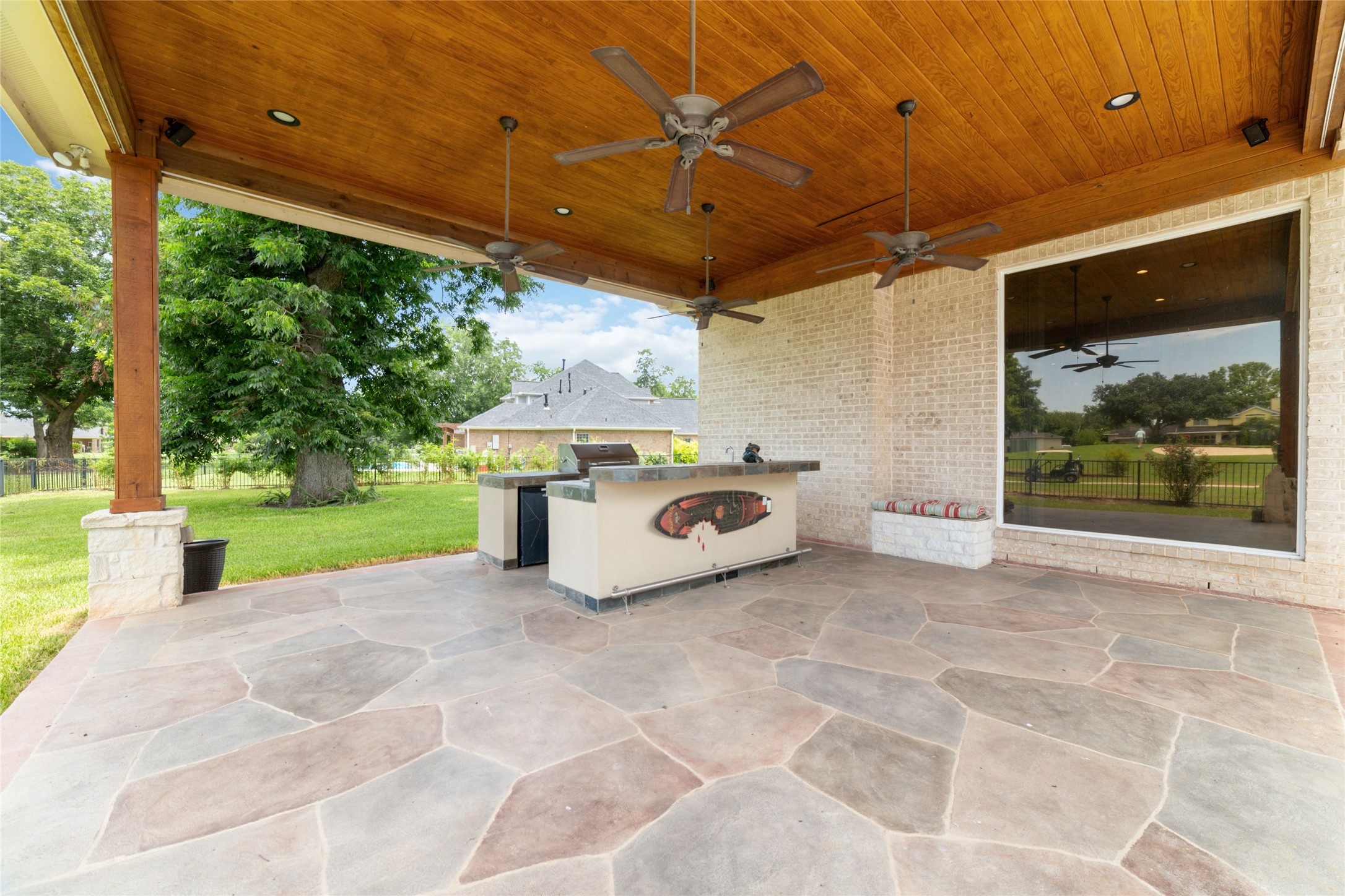 32610 Whitburn Trail Fulshear, TX 77441 - Photo 43 of 49 a view of a porch with hardwood