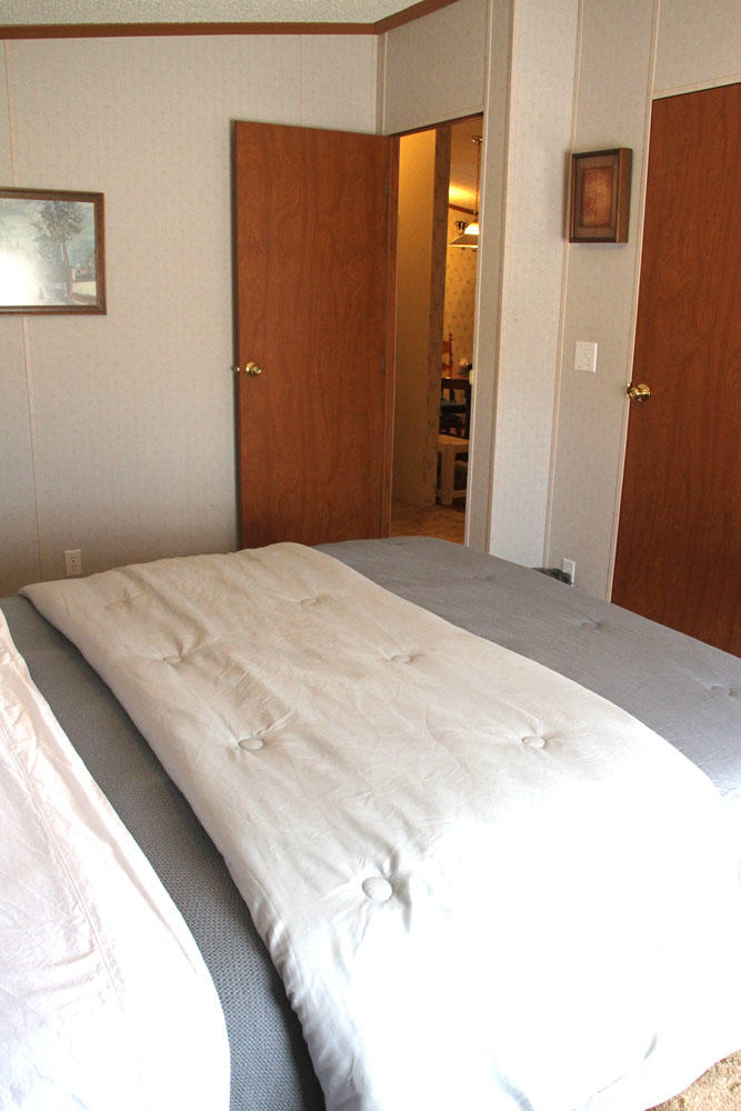 1084 Treasure Lane Blue Ridge, VA 24064 - Photo 23 of 37 a bedroom with a bed and a mirror