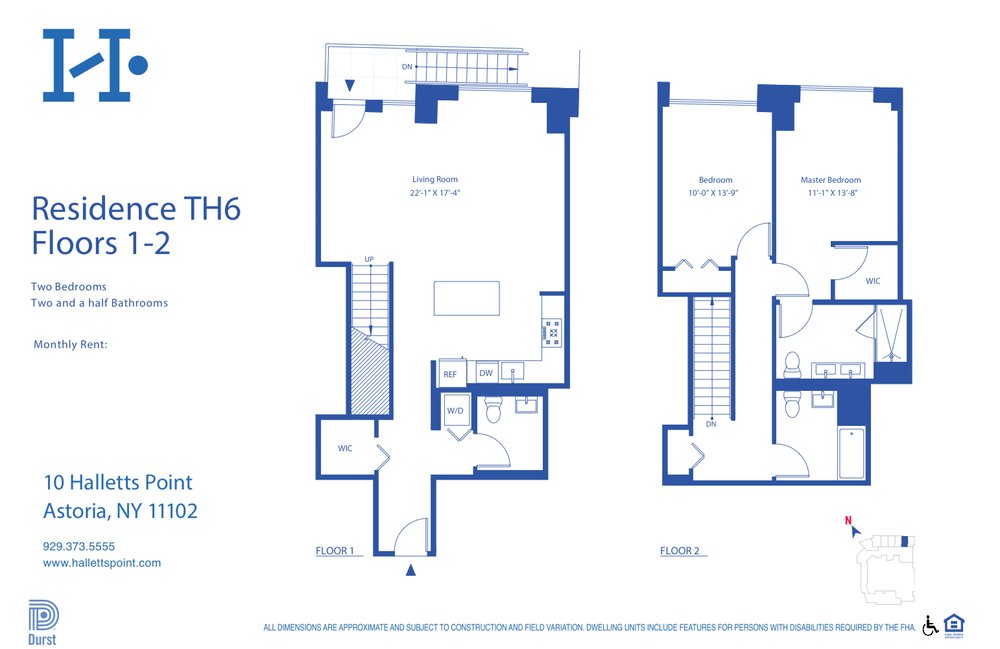 10 Halletts Point, Unit TH6 Queens, NY 11102 - Photo 1 of 1 Floor Plan