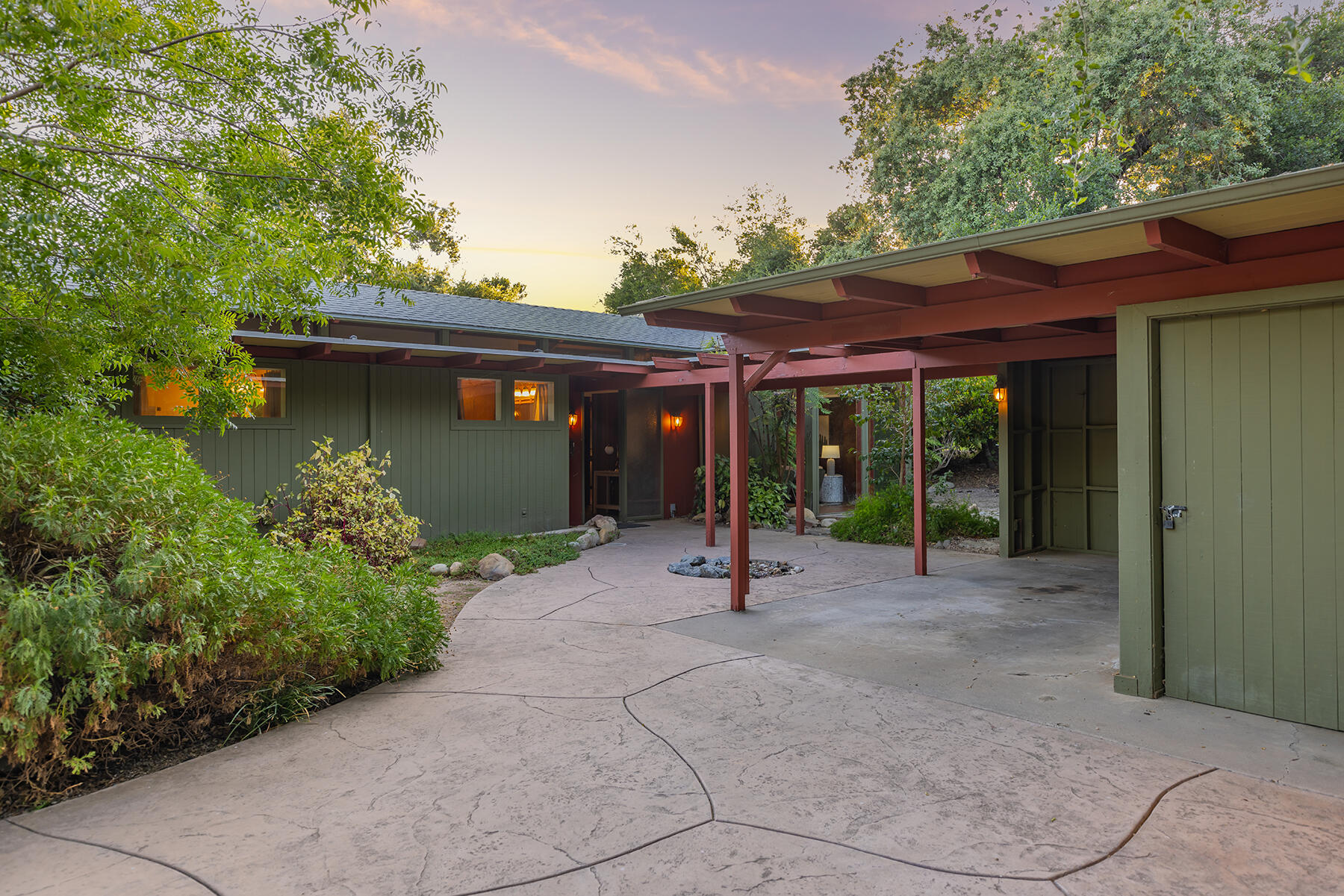 217 Sierra Road Ojai, CA 93023 - Photo 8 of 50 a view of a house with a porch