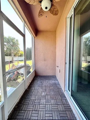 a view of a black car with city view