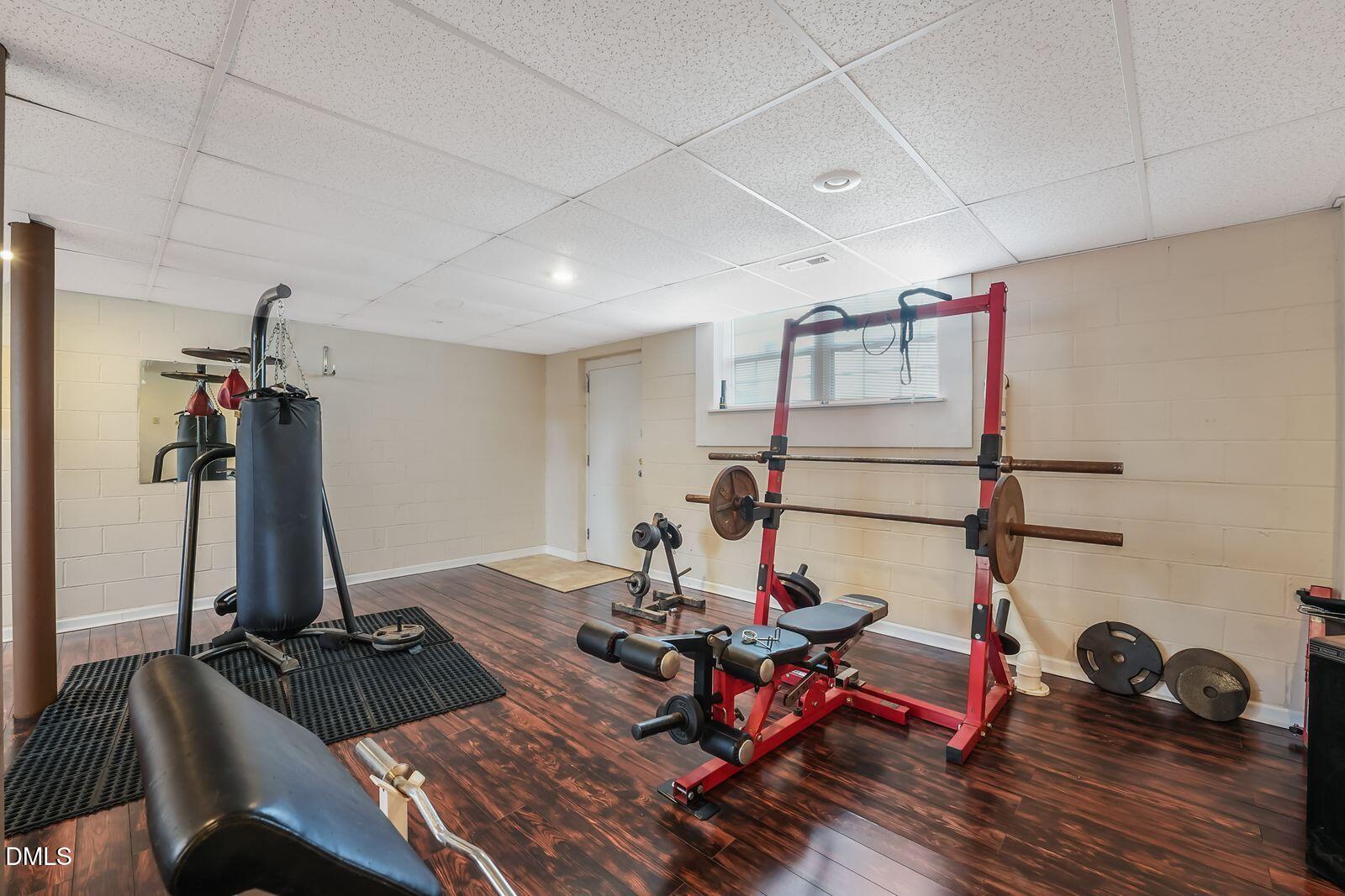 376-t K T K Allen Road Louisburg, NC 27549 - Photo 27 of 49 a view of a room with gym equipment