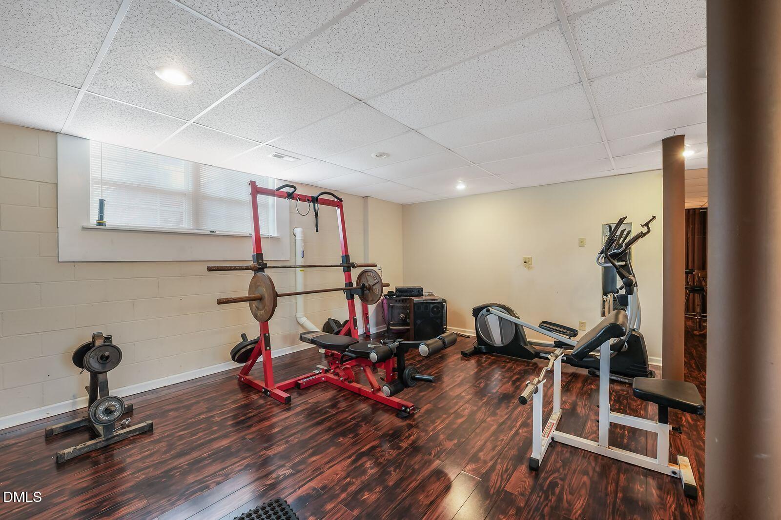 376-t K T K Allen Road Louisburg, NC 27549 - Photo 28 of 49 a view of a room with gym equipment