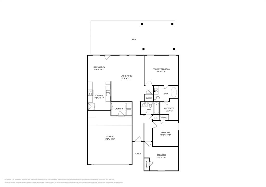 1448 Castle Ridge Road Fort Worth, TX 76140 - Photo 16 of 16 a picture of a room with a white wall and white wall