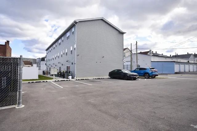 a view of a street with a building