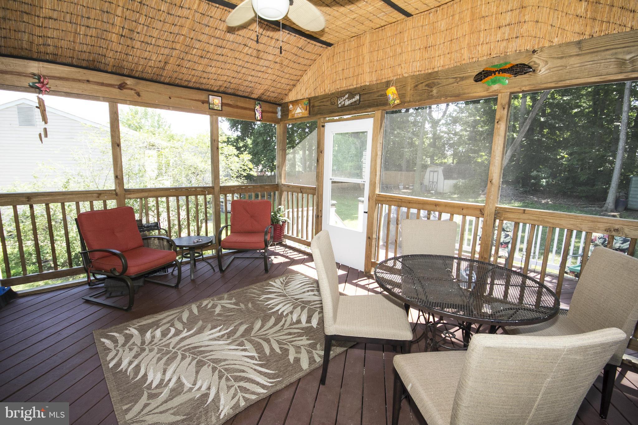 117 Boxthorn Road Abingdon, MD 21009 - Photo 24 of 30 Rear Screened Porch w/Access to Deck